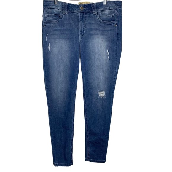 Democracy Denim - Democracy AB Technology Jeans  Size 12 Blue Denim Distressed Casual